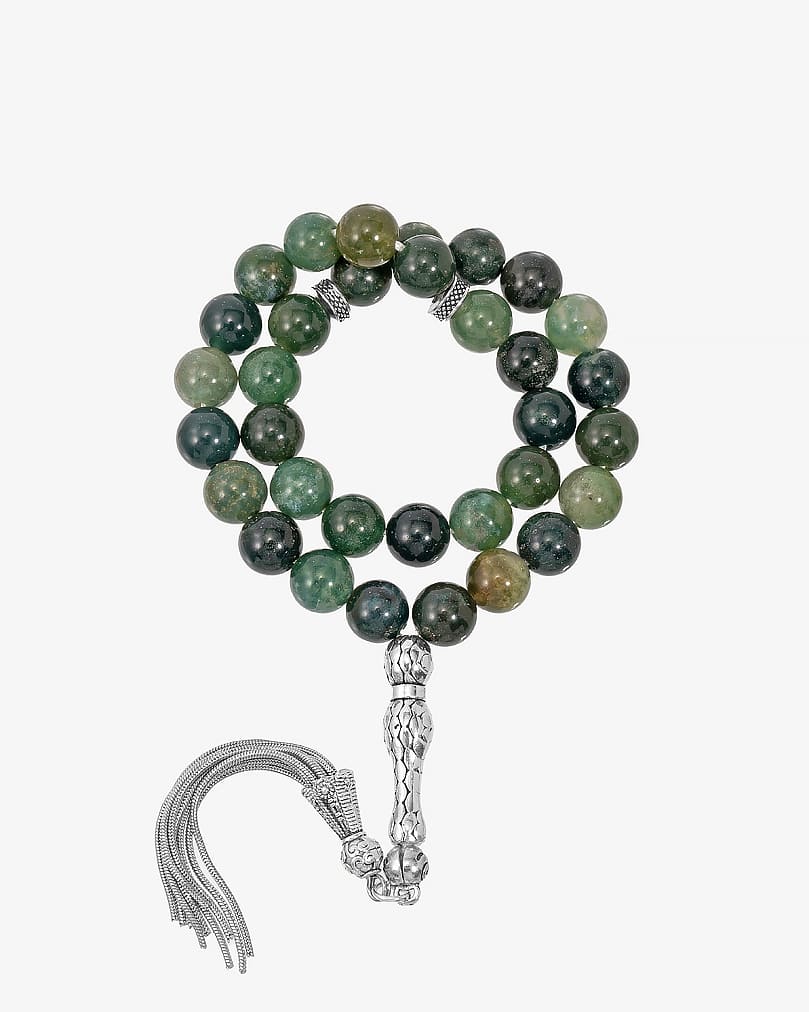 Moses agate rosary ROS8133GN