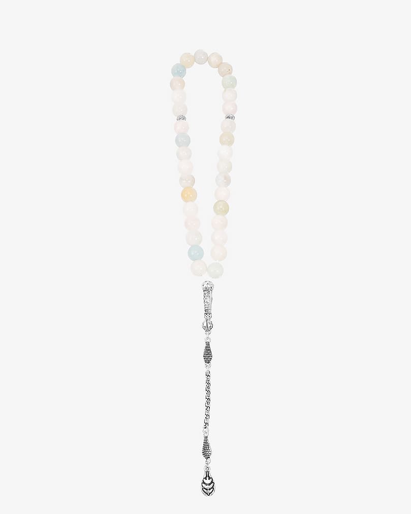 Natural fluorite stone rosary ROS8132MC