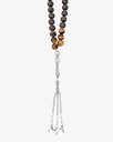 Natural astrophyllite and tiger's eye stone rosary ROS8131MC