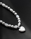 Howlite stone necklace WNEC099WH