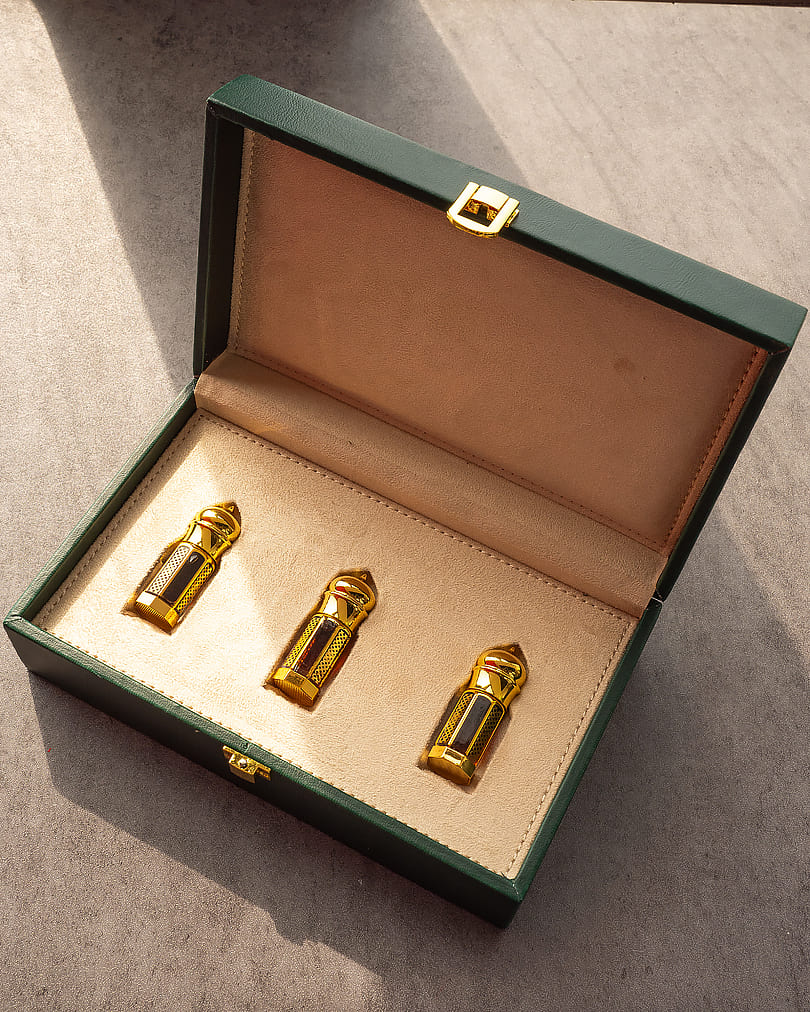 Quarter tola oud oil set Tarad Pue&Indian&Malino TOLM006BN