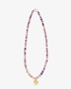 Women's necklace with amethyst stone WNEC212PR
