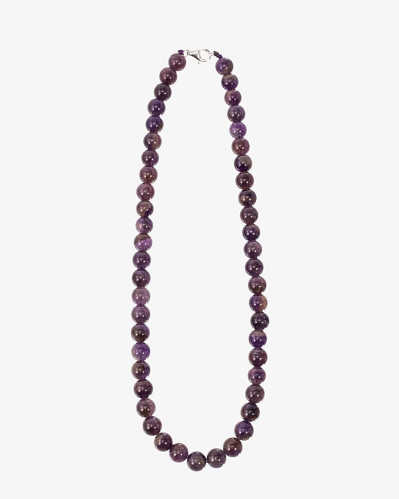 Women's necklace with amethyst stone WNEC196PR