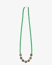 Women's necklace with African turquoise stone WNEC174MC