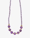 Women's necklace with amethyst stone WNEC175PR