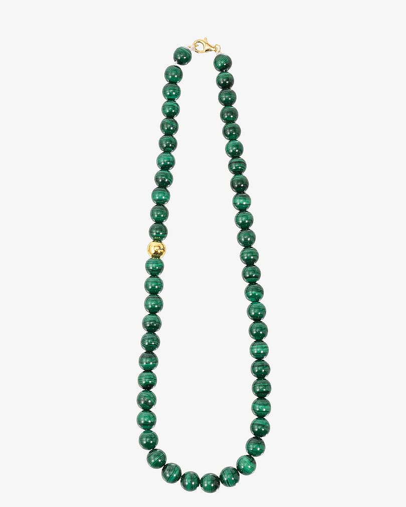 Women's malachite stone necklace WNEC203GN