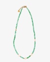 Women's necklace with aventurine stone and seashells WNEC245GN