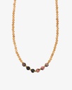 Women's necklace with citrine stone and crozette roses WNEC223BZ