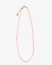 Women's necklace with rose stone and seashells WNEC247PK