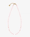 Women's necklace with rose stone and seashells WNEC248PK