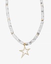 Howlite stone women's necklace WNEC214WH
