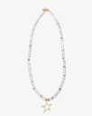 Howlite stone women's necklace WNEC214WH