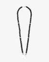Women's necklace with natural agate stone WNEC180BK