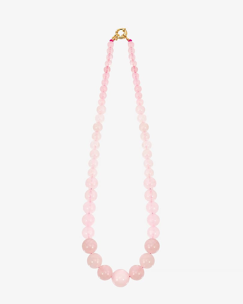 Women's Rose Quartz Necklace WNEC168PK