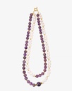 Women's Amethyst and Pearl Necklace WNEC170MC