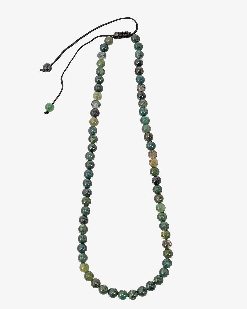 Green agate necklace WNEC258GN