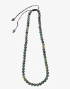 Green agate necklace WNEC258GN
