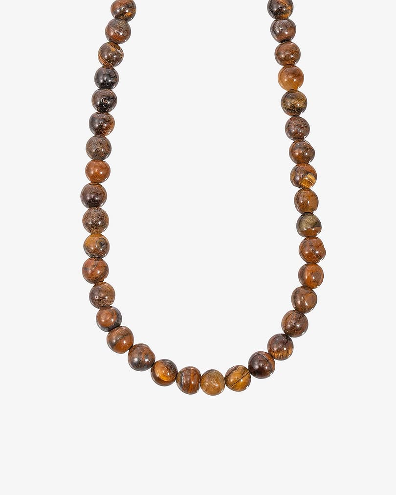 Tiger eye necklace WNEC263BN