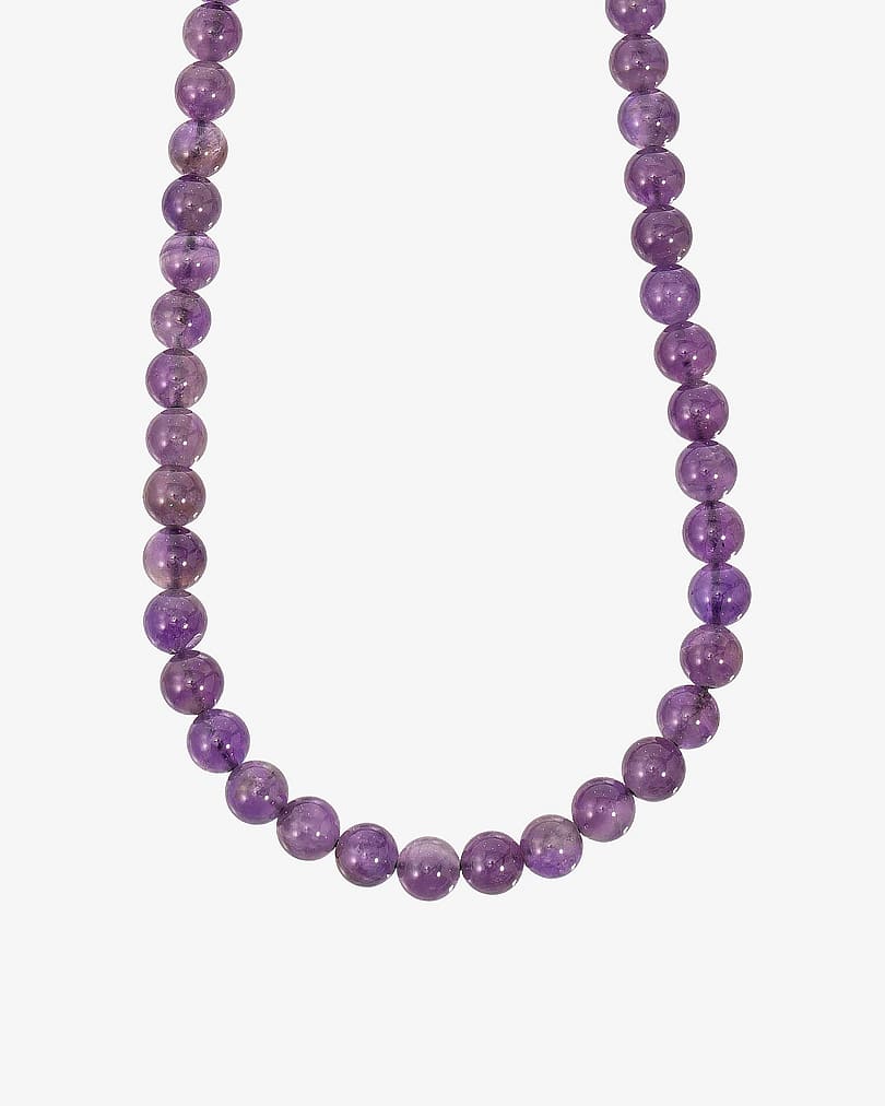 Purple amethyst necklace WNEC259PR