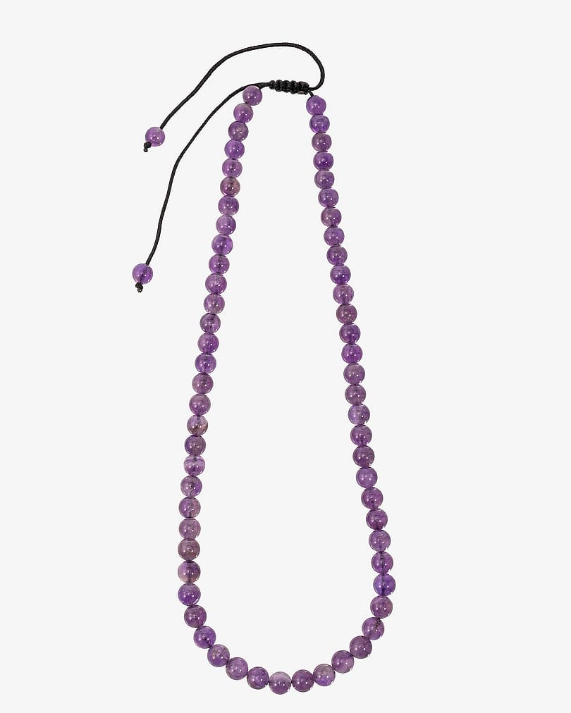 Purple amethyst necklace WNEC259PR