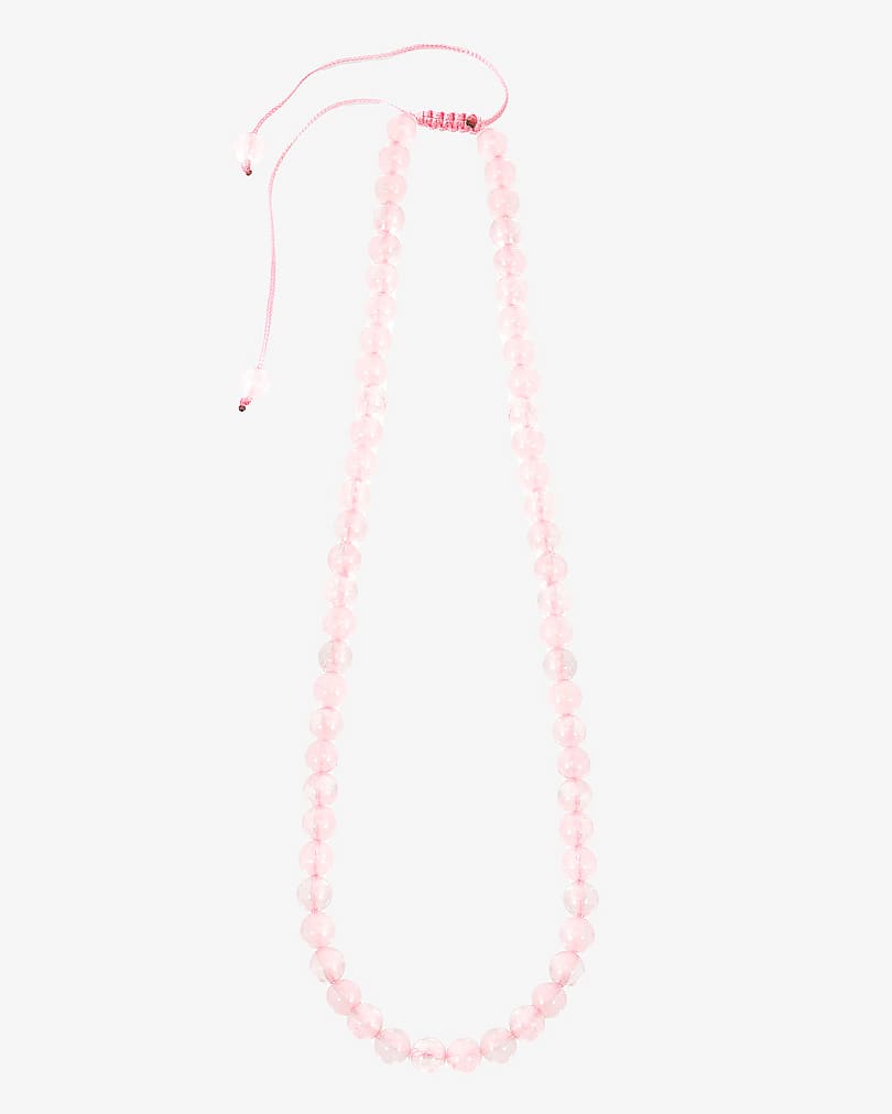 Pink rose necklace WNEC262PK