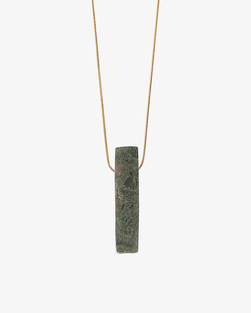 Women's chain, jade stone WNEC143GN