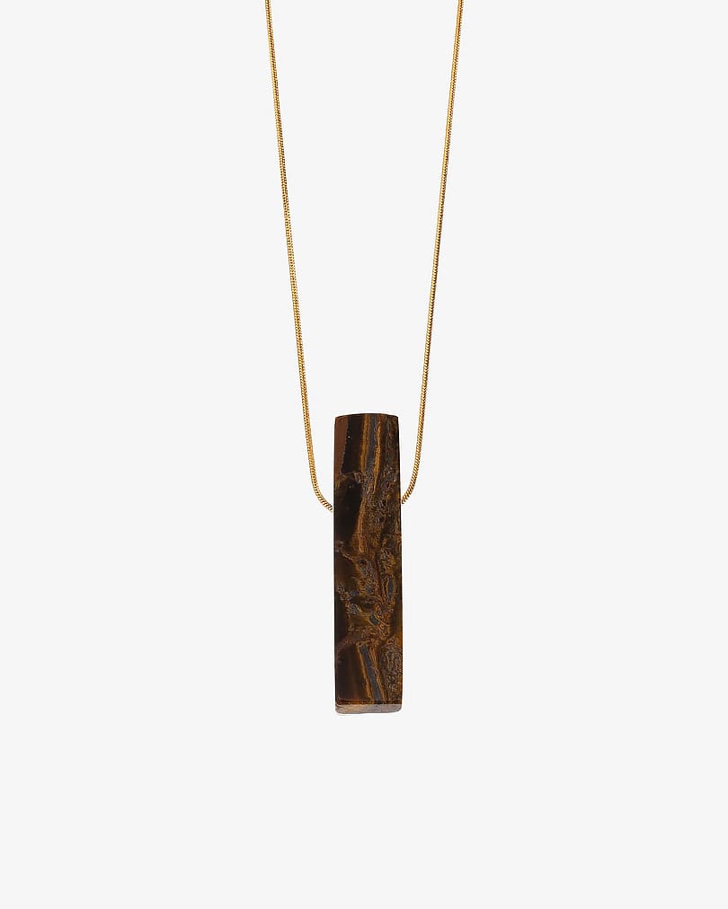 Women's chain with tiger's eye stone WNEC147BN