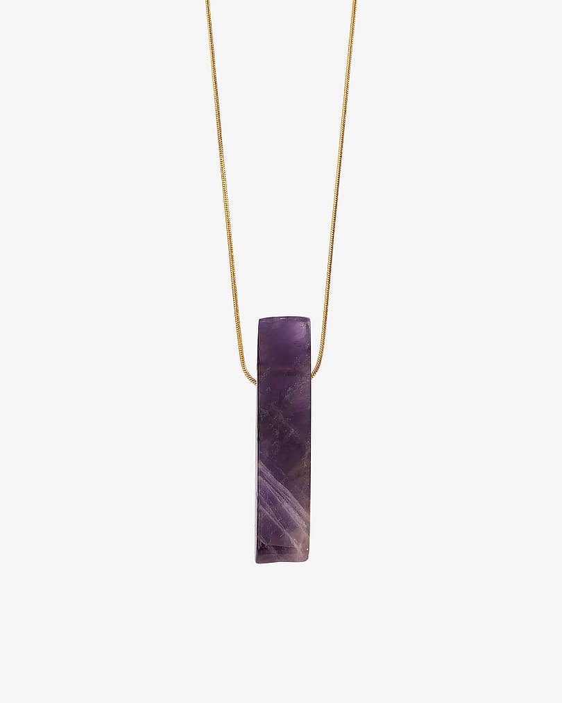 Women's chain with amethyst stone WNEC142PR