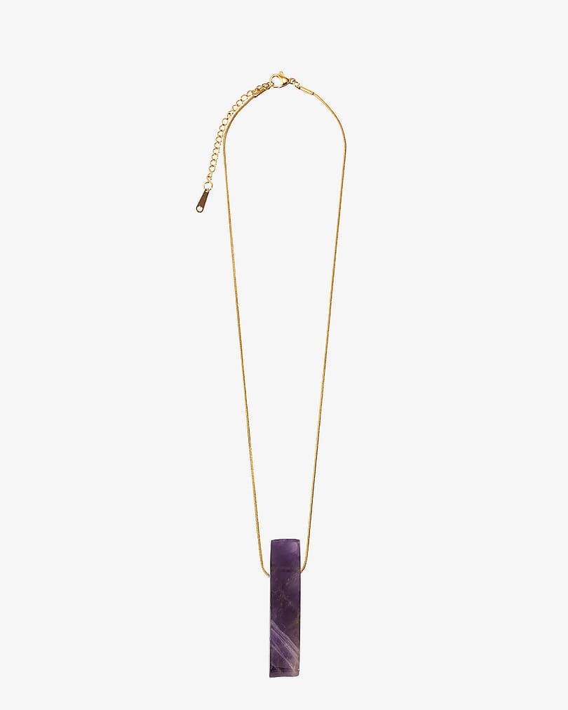 Women's chain with amethyst stone WNEC142PR