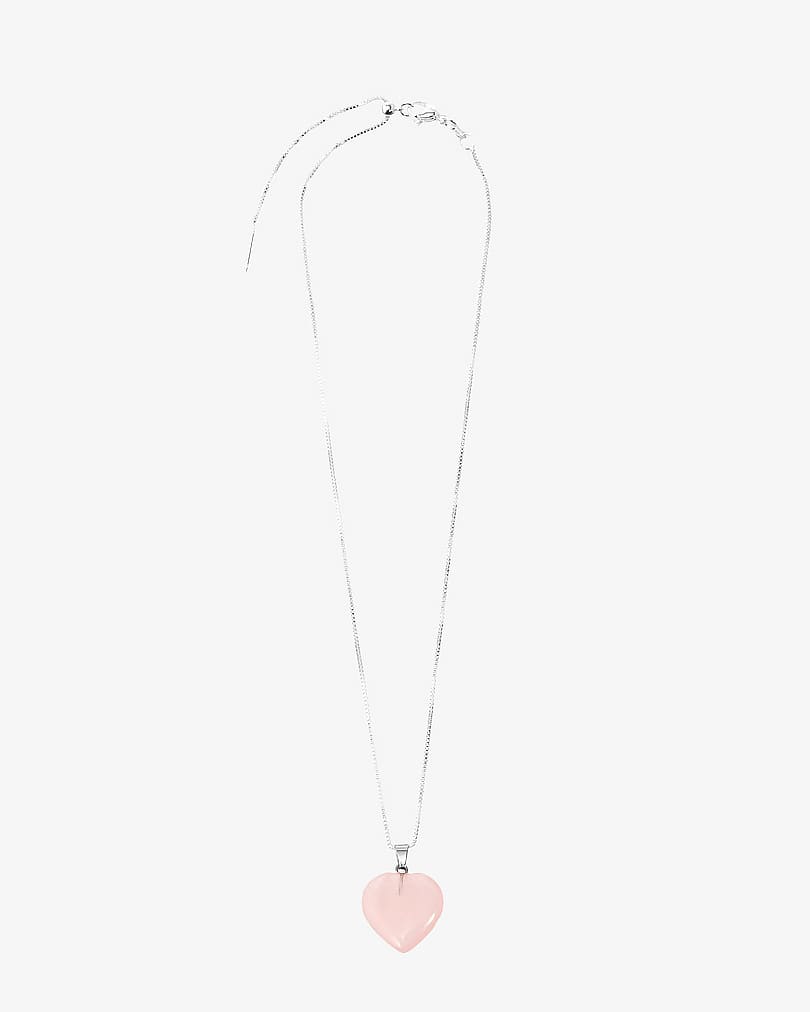 Natural rose stone women's chain WNEC154PK