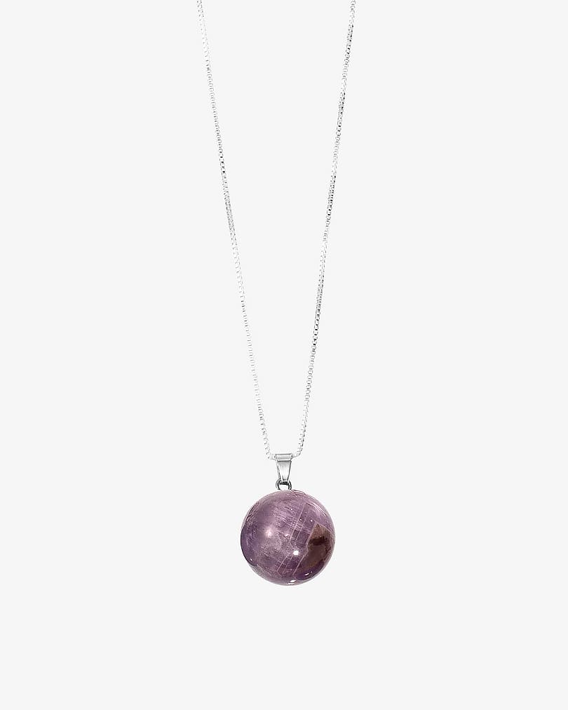 Women's chain with amethyst stone WNEC151PR
