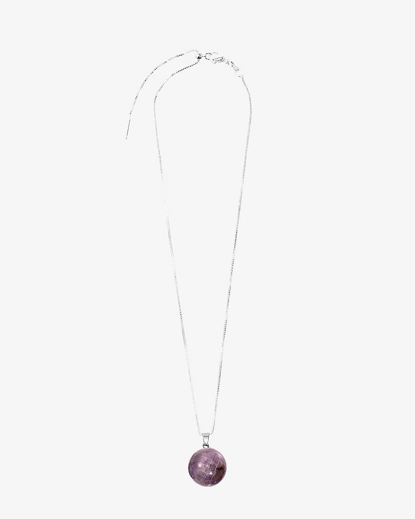 Women's chain with amethyst stone WNEC151PR