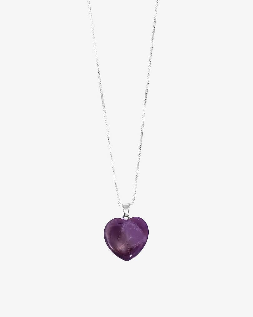 Women's chain with amethyst stone WNEC153PR