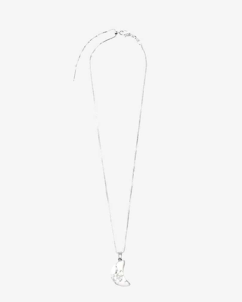 Natural Howlite Stone Women's Chain WNEC162WH