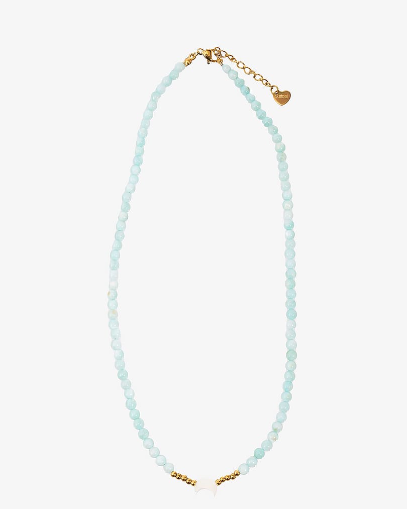 Amazonite and shell necklace WNEC249LL