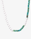 Natural Shell Necklace with Gold Details WNEC257MC