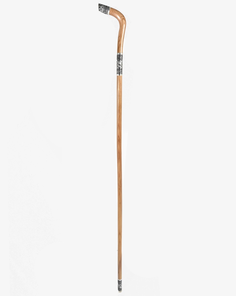 Omani dark wood crutch stick CAN859