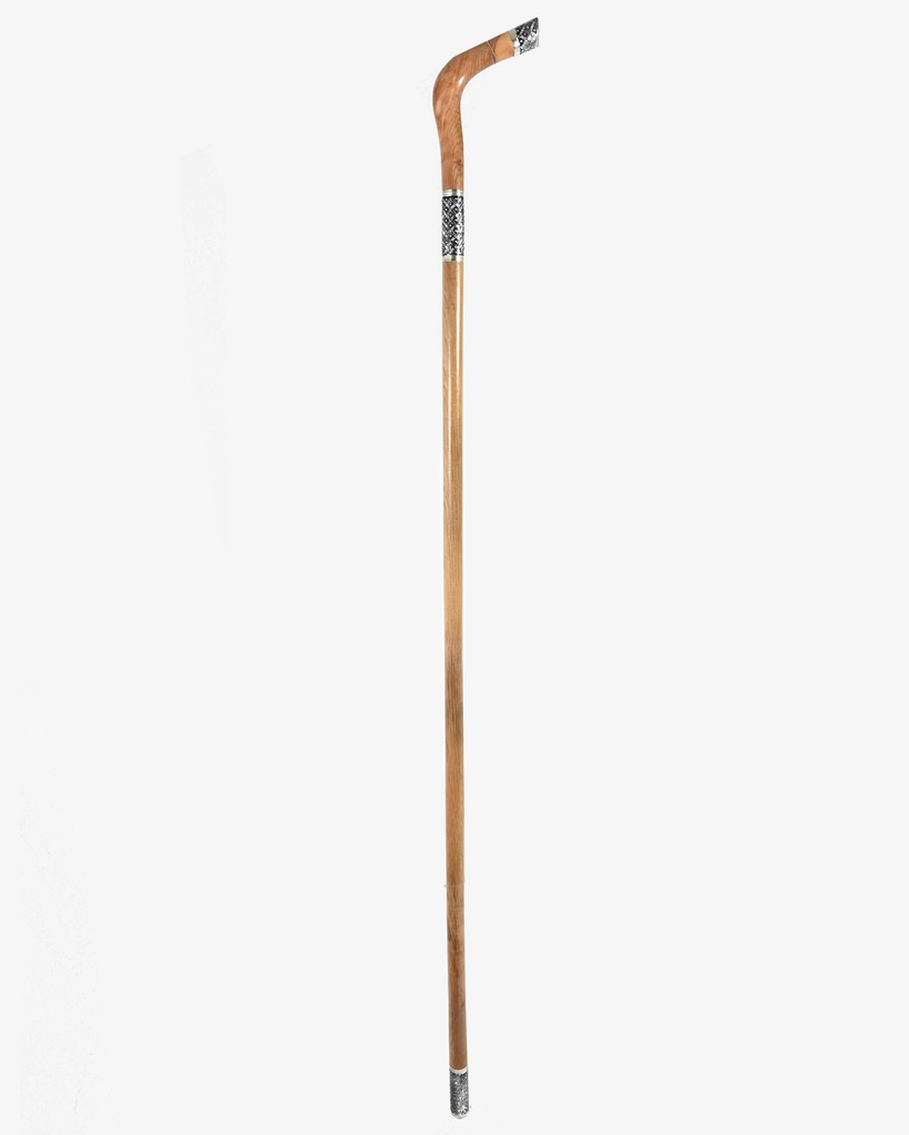 Omani dark wood crutch stick CAN842