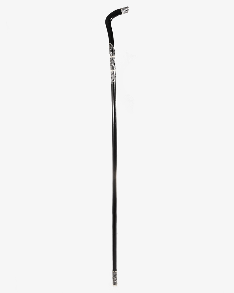 Omani dark wood crutch stick CAN838