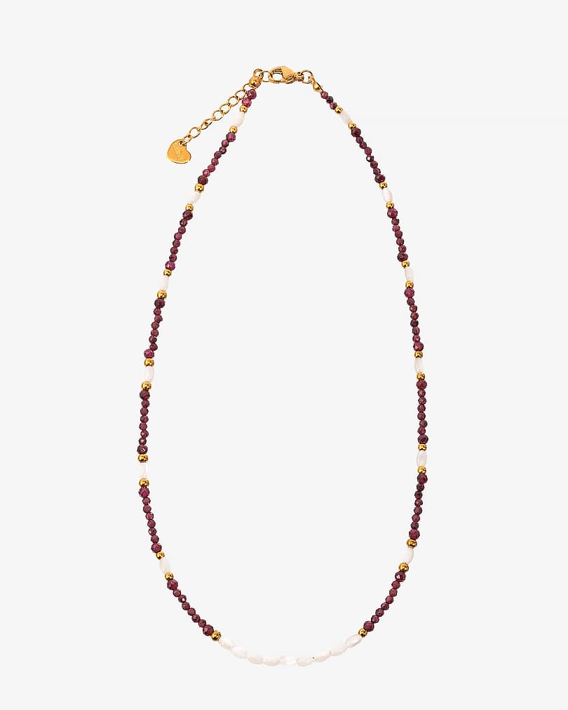 Natural shell women's necklace WNEC228BO