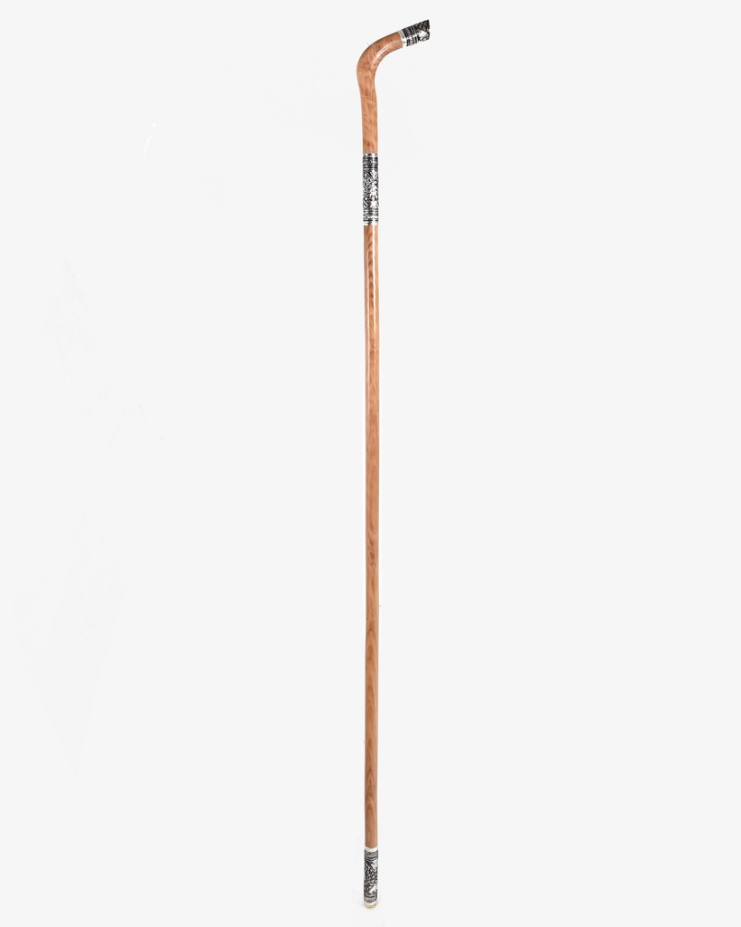 Omani dark wood crutch stick CAN863