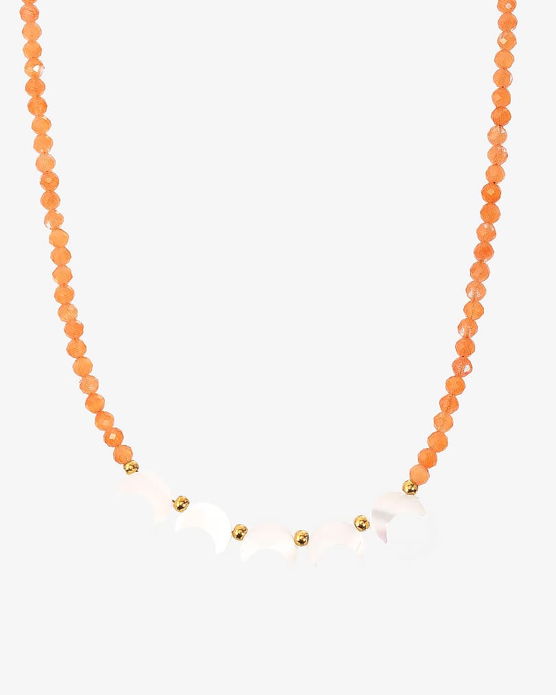 Women's necklace made of natural shells WNEC229OR