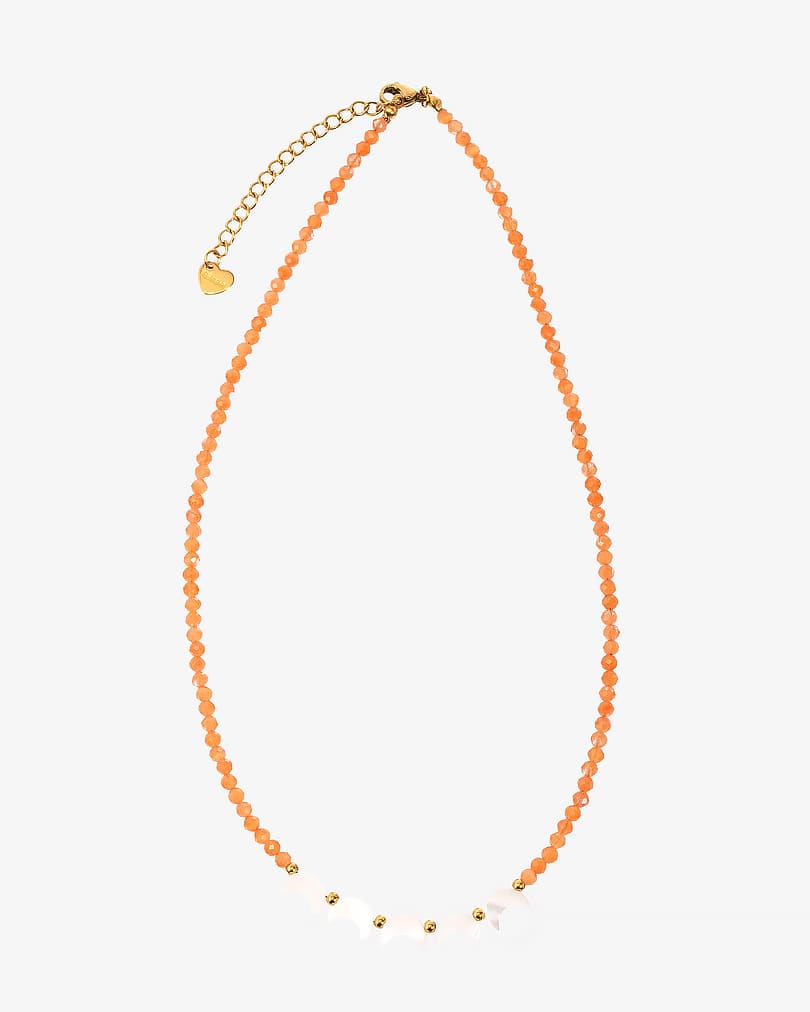 Women's necklace made of natural shells WNEC229OR