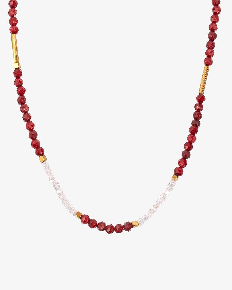 Women's necklace made of natural shells WNEC232RD