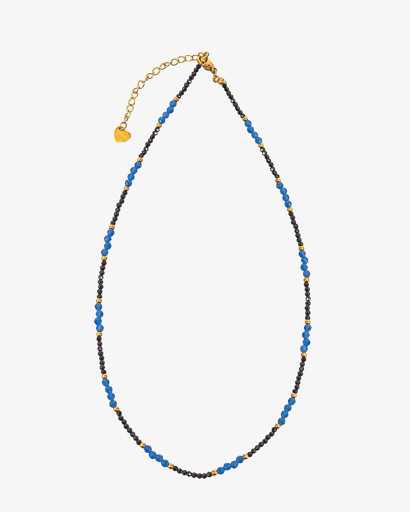 Royal Elegance Necklace in Blue and Black WNEC235MC