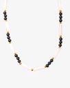Women's necklace made of natural mother-of-pearl WNEC252BK