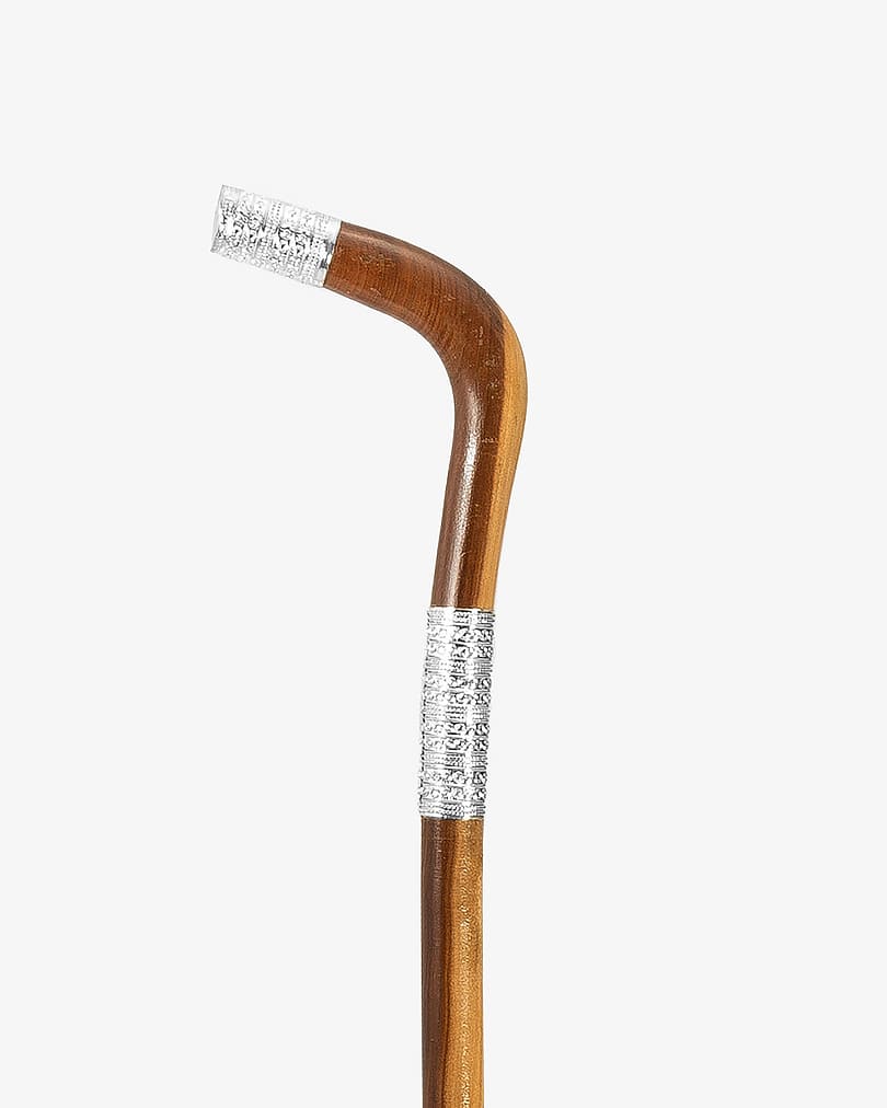 Omani dark wood crutch stick CAN848