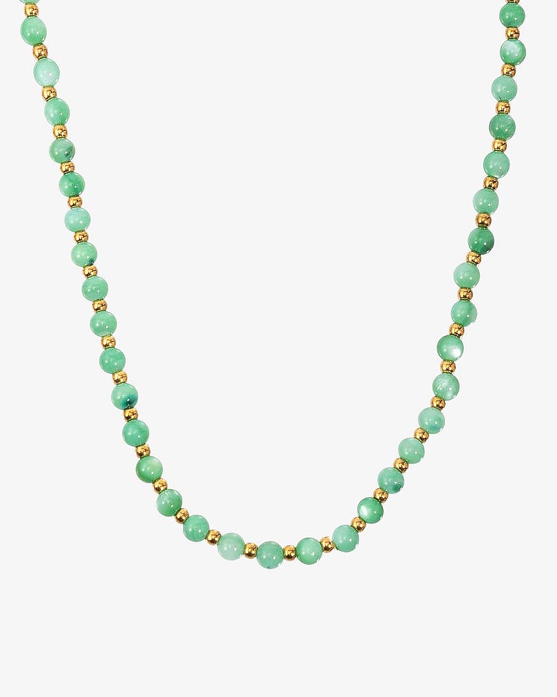 Women's necklace made of natural stones WNEC255GN