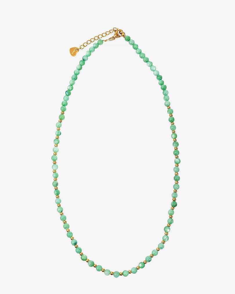 Women's necklace made of natural stones WNEC255GN