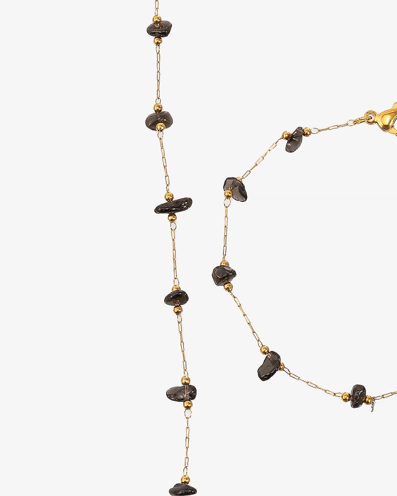Women's bracelet and necklace set WNEC265BK